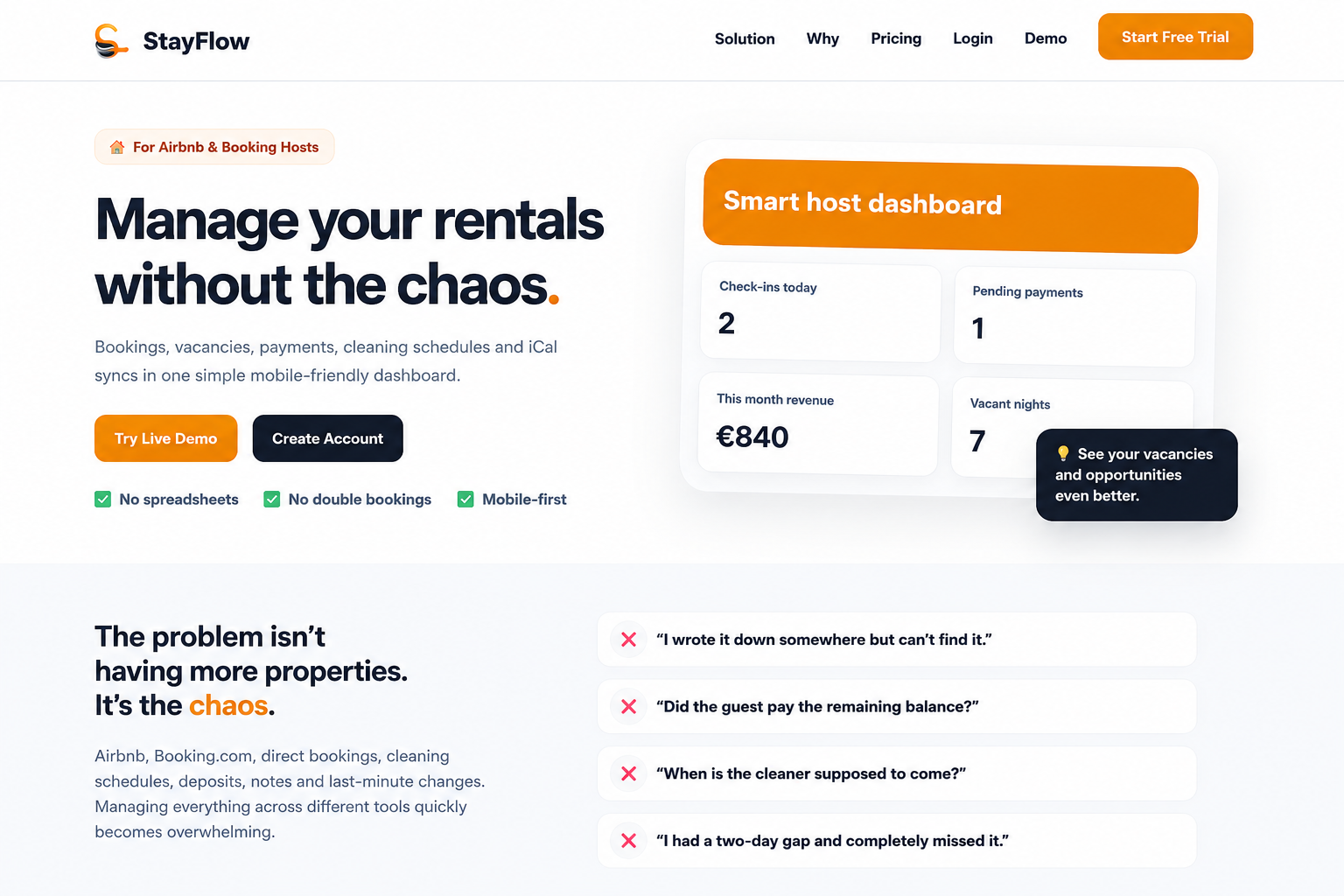 StayFlow screenshot