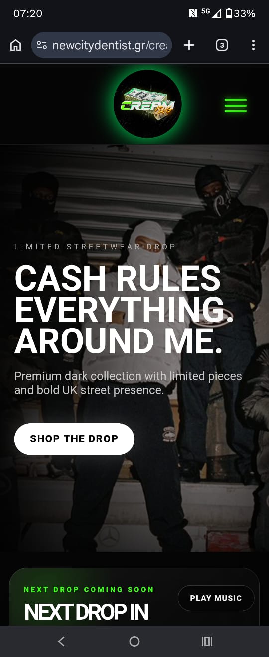 street fashion drop-shop mobile